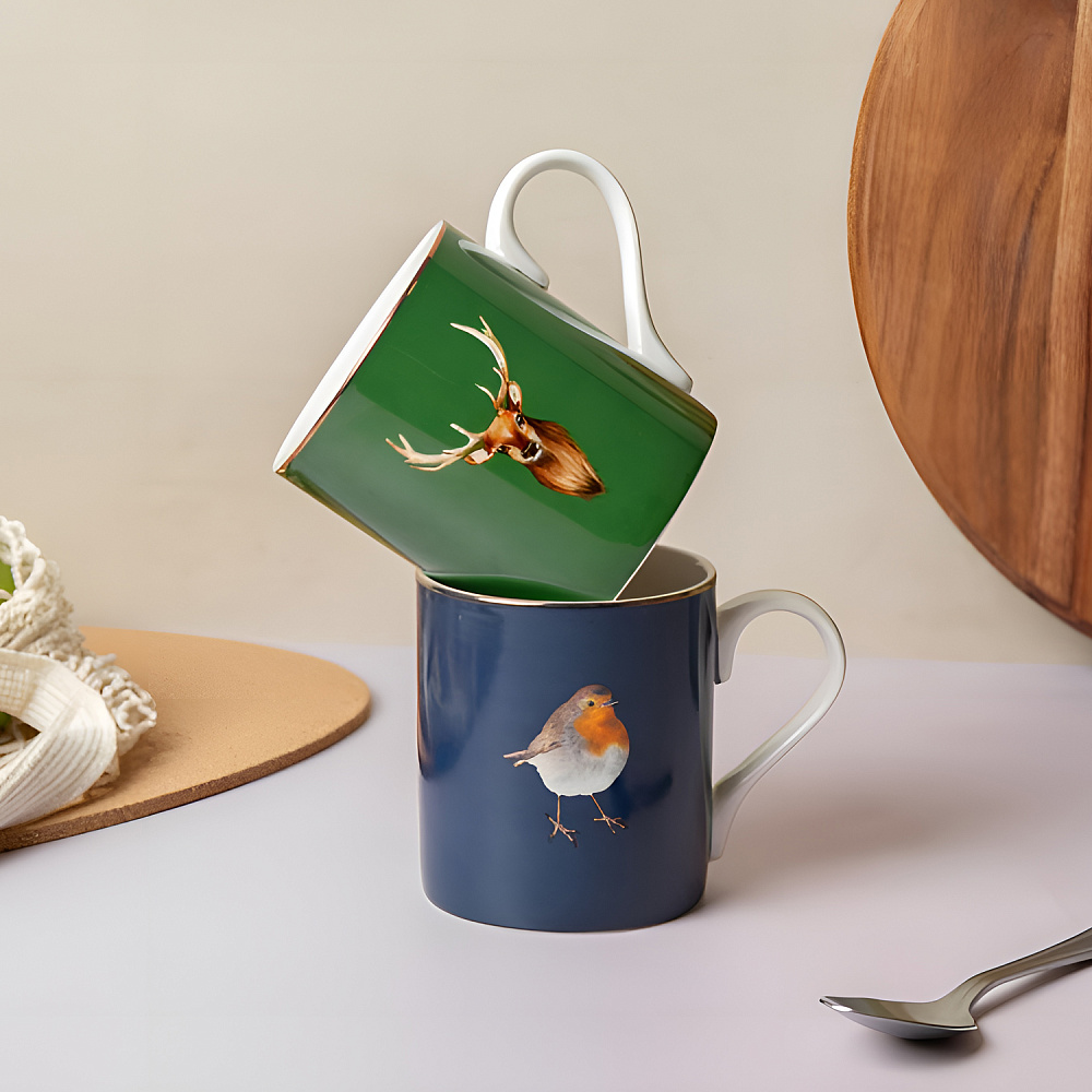  Кружка фарфоровая Robin Mikasa BLUE 280 мл Арт.: MKCANROBIN