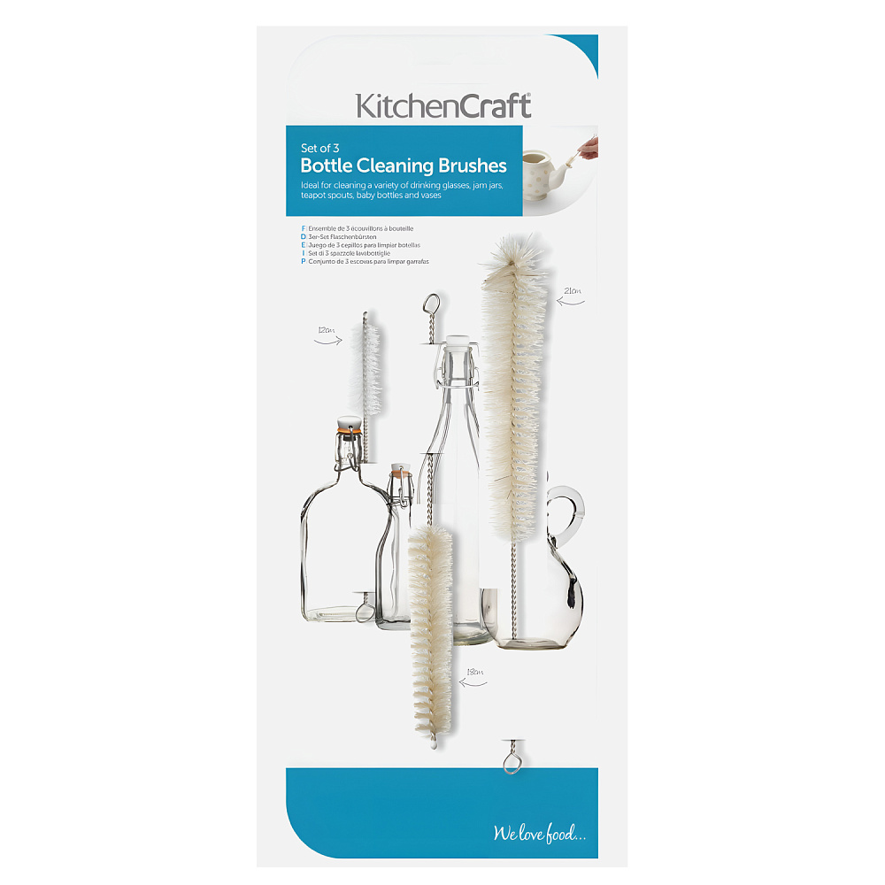  Набор из 3 щеток для чистки бутылок Арт.: KCBRUSHSET3PC