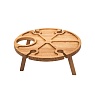 Uneca Винный столик диаметр 35, высота 13.5 Арт.: ДРБ-950/1