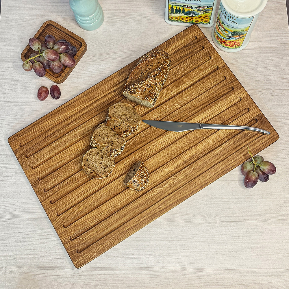 Доска для хлеба 44х28х2 см деревянная, дуб Арт.: ДРИ-1904/1