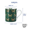 Кружка фарфоровая Butterflies Mikasa GREEN 280 мл Арт.: MKCANBFLIES
