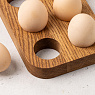 Подставка для 10 яиц деревянная, дуб Арт.: ДРВ-35/1