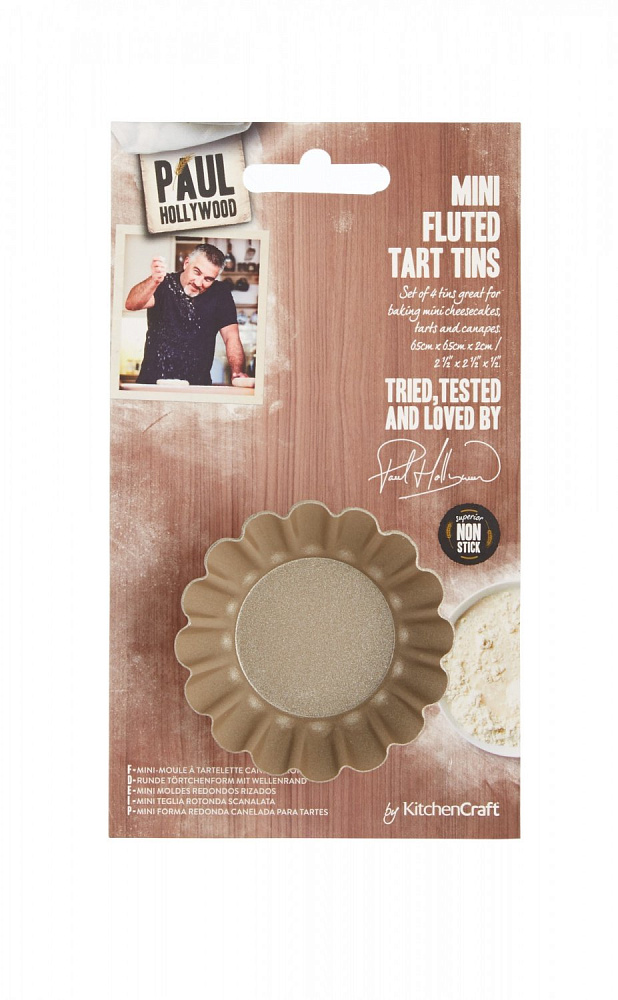  Kitchen Craft Набор формочек для выпечки Paul Hollywood, 6,5 см, 4 шт Арт.: PHMINIBAKE03