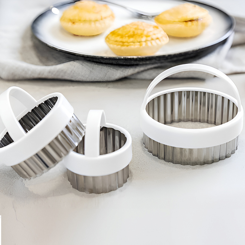  Набор из 3 рифленых формочек для выпечки KC Арт.: KCPASTRY3