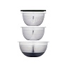 Набор кухонных принадлежностей MasterClass 3 пр.(миска (23,5 см), дуршлаг (18 см), миска с крышкой ( Арт.: MCBOWL3PC