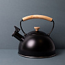 Чайник со свистком чёрный La Cafetière с деревянной ручкой, 1,6 л Арт.: LCWHKETBLK
