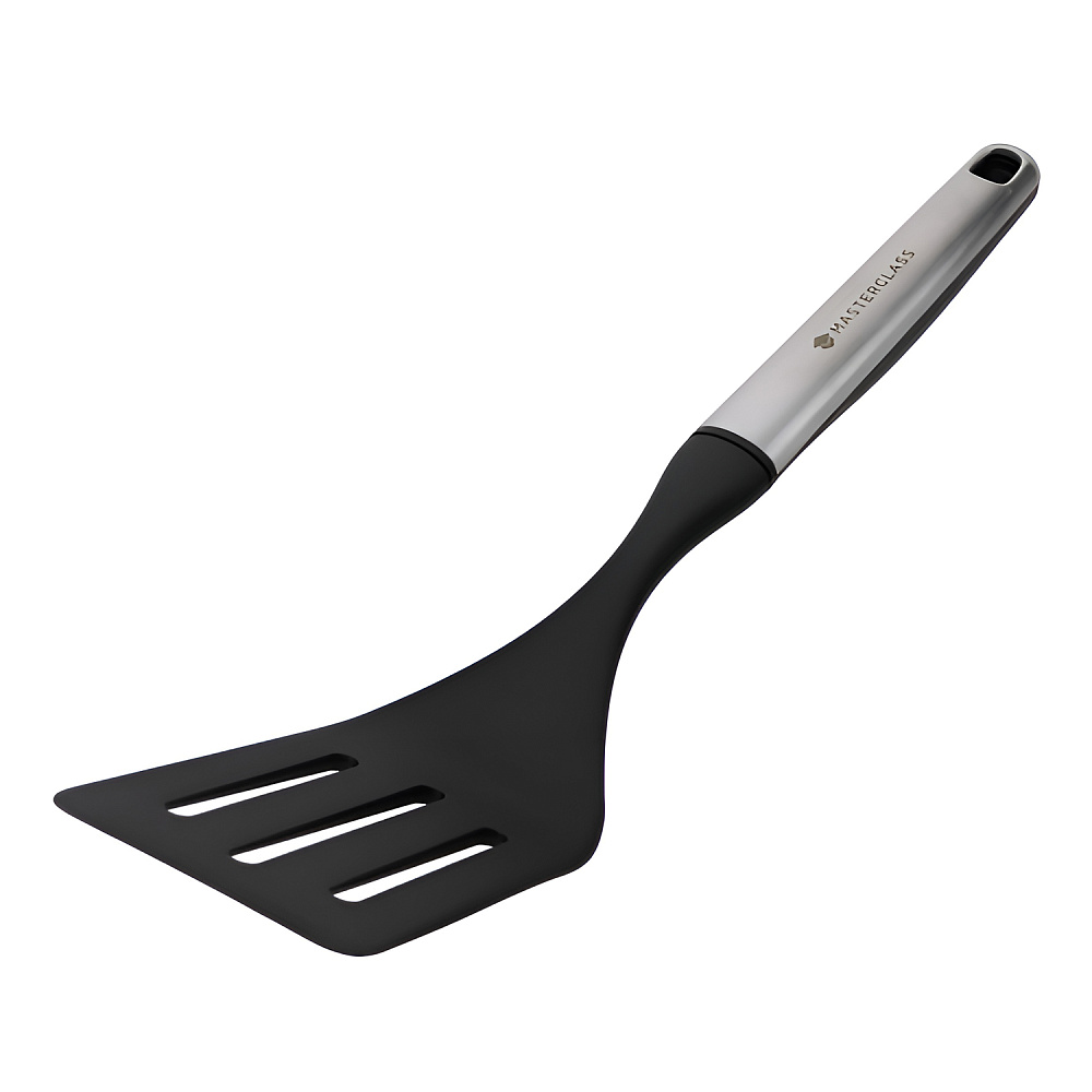  Лопатка с мягкой рукояткой из нерж/стали с прорезями Soft Grip MC, 34 см GREY Арт.: MCSSTURN