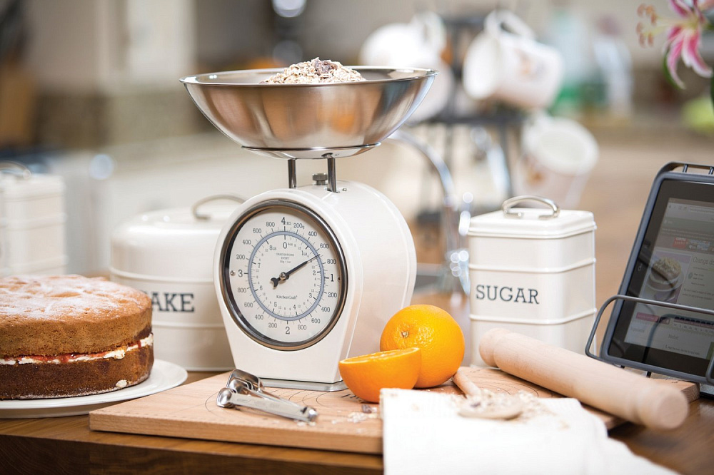  Kitchen Craft Весы кухонные механические Living Nostalgia creamy Арт.: LNSCALECRE