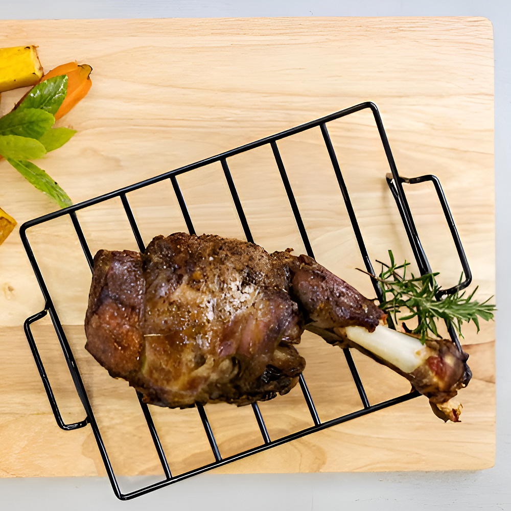  Решетчатая жаровня с антипригарным покрытием, KC 30X21X7см нерж/сталь Арт.: KCRACKNS