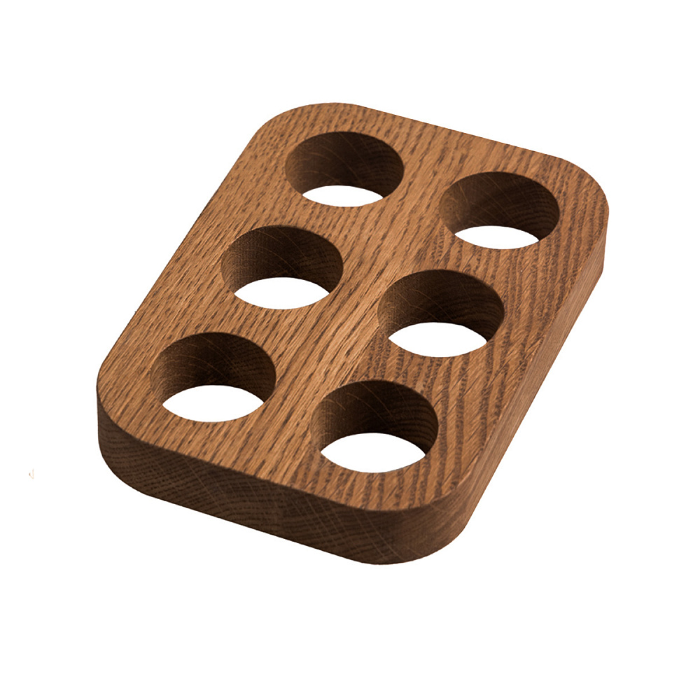 Подставка для 6 яиц деревянная, дуб Арт.: ДРВ-41/2